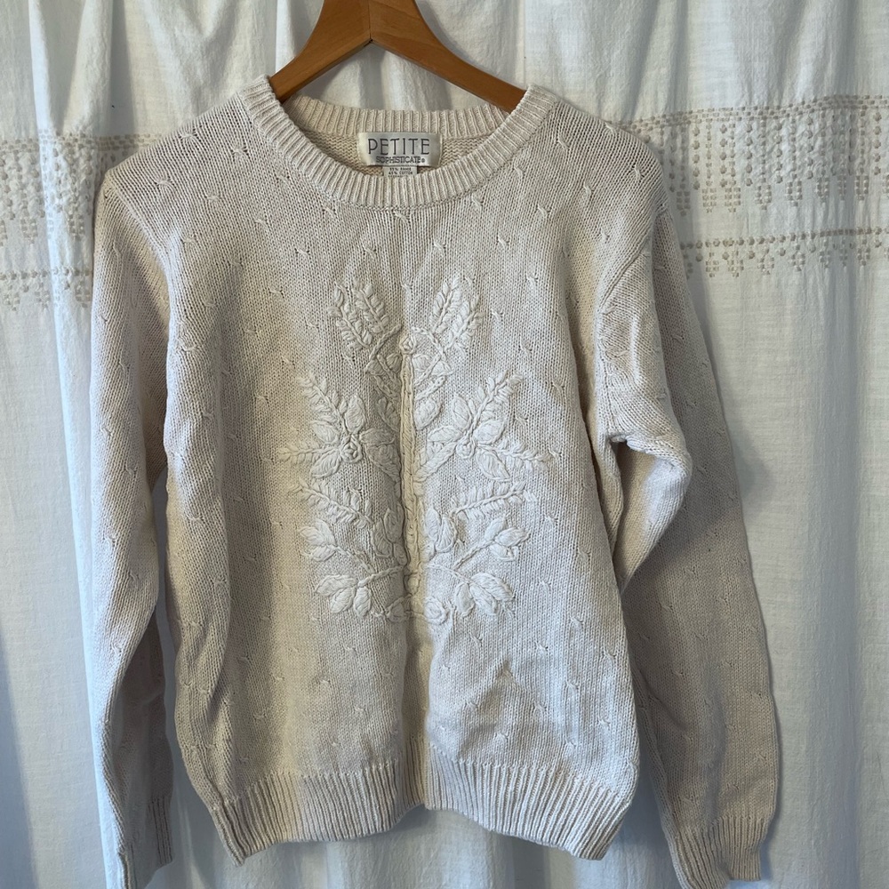 Vintage Women’s Cream Sweater
